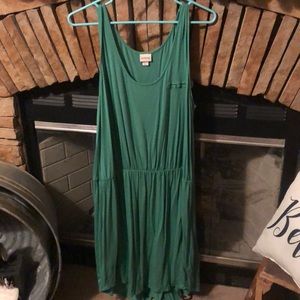 Green tank top dress (size XL)